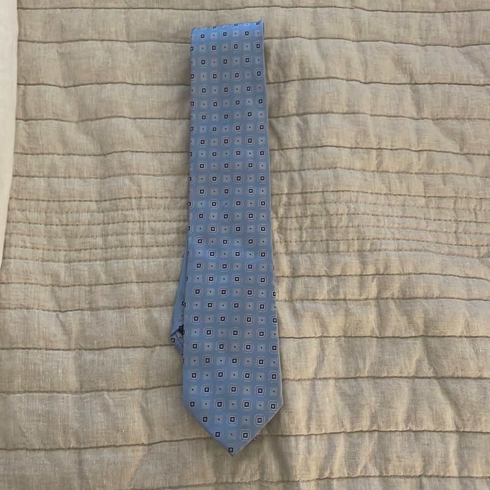 Blue necktie